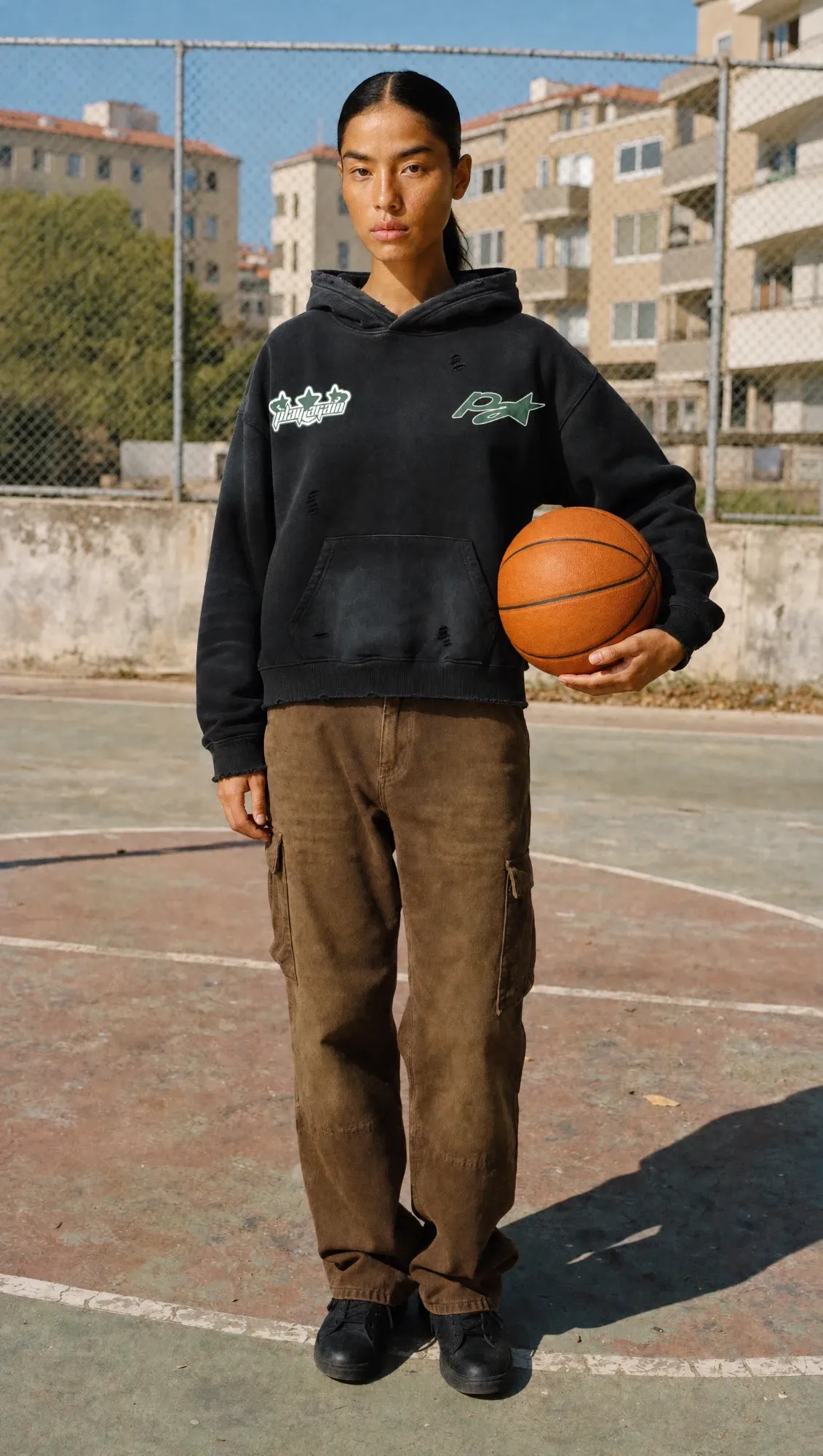 Sudadera en la cancha